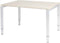 Verstelbaar Bureau - Domino 120x90 Eiken - wit frame