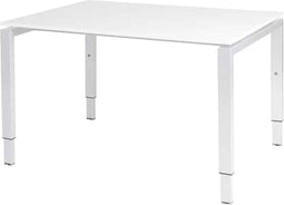 Verstelbaar Bureau - Domino 120x90 grijs - wit frame