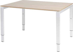 Verstelbaar Bureau - Domino 120x90 Havana Kersen - wit frame