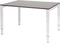 Verstelbaar Bureau - Domino 120x90 logan - wit frame