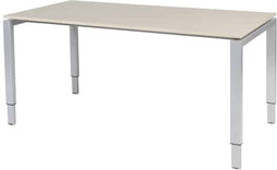 Verstelbaar Bureau - Domino 160x90 Eiken - alu frame