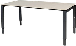 Verstelbaar Bureau - Domino 160x90 Eiken - zwart frame