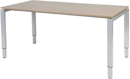 Verstelbaar Bureau - Domino 160x90 Havana Kersen - alu frame