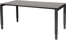 Verstelbaar Bureau - Domino 160x90 logan - zwart frame