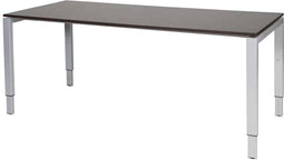 Verstelbaar Bureau - Domino 180x80 logan - alu frame