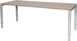 Verstelbaar Bureau - Domino 200x80 Havana Kersen - alu frame