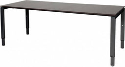 Verstelbaar Bureau - Domino 200x80 logan - zwart frame