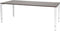 Verstelbaar Bureau - Domino 200x90 grijs - wit frame