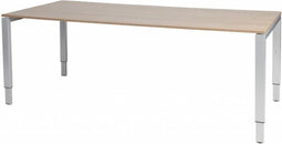 Verstelbaar Bureau - Domino 200x90 Havana Kersen - alu frame