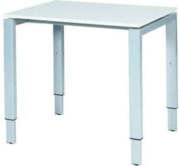 Verstelbaar Bureau - Domino 80x60 grijs - alu frame