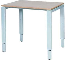 Verstelbaar Bureau - Domino 80x60 Havana Kersen - alu frame