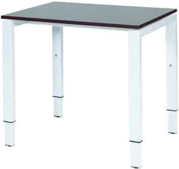 Verstelbaar Bureau - Domino 80x60 logan - wit frame