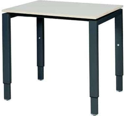 Verstelbaar Bureau - Domino 80x60 robson - zwart frame