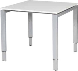 Verstelbaar Bureau - Domino 80x80 grijs - alu frame