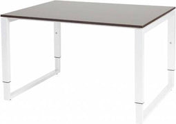 Verstelbaar Bureau - Domino Plus 120x90 logan - wit frame