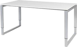 Verstelbaar Bureau - Domino Plus 160x80 grijs - alu frame