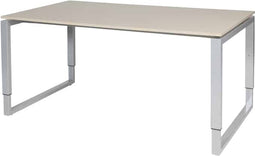Verstelbaar Bureau - Domino Plus 160x90 Eiken - alu frame