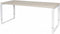 Verstelbaar Bureau - Domino Plus 180x80 Eiken - wit frame