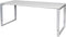 Verstelbaar Bureau - Domino Plus 180x80 wit - alu frame