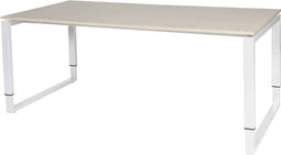 Verstelbaar Bureau - Domino Plus 180x90 logan - wit frame