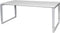 Verstelbaar Bureau - Domino Plus 180x90 wit - alu frame