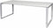 Verstelbaar Bureau - Domino Plus 200x90 grijs - alu frame