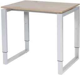 Verstelbaar Bureau - Domino Plus 80x60 Havana Kersen - alu frame