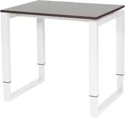 Verstelbaar Bureau - Domino Plus 80x60 logan - wit frame