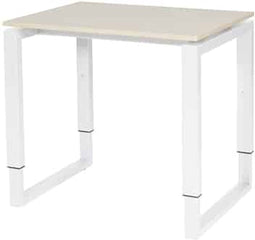 Verstelbaar Bureau - Domino Plus 80x60 robson - wit frame