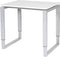 Verstelbaar Bureau - Domino Plus 80x60 wit - alu frame