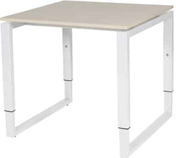 Verstelbaar Bureau - Domino Plus 80x80 robson - wit frame