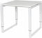 Verstelbaar Bureau - Domino Plus 80x80 wit - wit frame