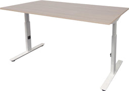 Verstelbaar Bureau - Linesto 180x90 lindb. - wit frame