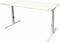 Verstelbaar Bureau - Linesto 180x90 wit - wit frame