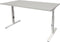 Verstelbaar Bureau - Linesto 200x80 grijs - wit frame
