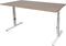 Verstelbaar Bureau - Linesto 200x80 Havana Kersen - wit frame