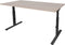 Verstelbaar Bureau - Linesto 200x80 lindb. - zwart frame
