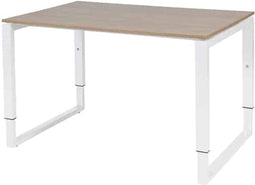 Verstelbaar Bureau - Plus 120x80 Havana Kersen - wit frame