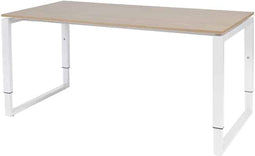 Verstelbaar Bureau - Plus 160x80 Havana Kersen - wit frame