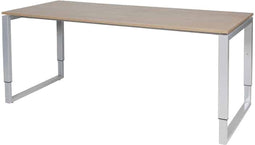 Verstelbaar Bureau - Plus 180x80 Havana Kersen - alu frame