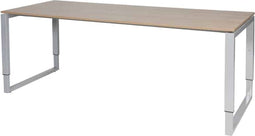 Verstelbaar Bureau - Plus 200x80 Havana Kersen - alu frame