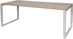 Verstelbaar Bureau - Plus 200x90 Havana Kersen - alu frame