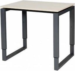 Verstelbaar Bureau - Plus 80x60 Eiken - zwart frame
