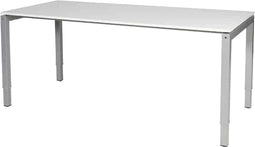 Verstelbaar bureau - Slinger 200x80 grijs - alu frame