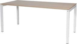 Verstelbaar bureau - Slinger 200x80 Havana Kersen - wit frame