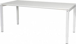 Verstelbaar bureau - Slinger 200x80 wit - wit frame
