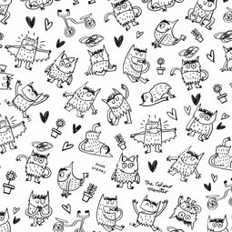 Verstelbaar onderlaken Decolores Monstre black 70x140 cm