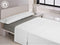 Verstelbaar onderlaken Happy Home LISOS COTTON Grijs Bed van 105