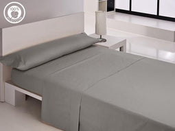 Verstelbaar onderlaken Happy Home LISOS COTTON Grijs Bed van 180