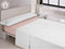 Verstelbaar onderlaken Happy Home LISOS COTTON Roze Bed van 150
